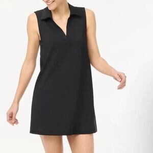 j. crew factory polo active dress black by987 women size large